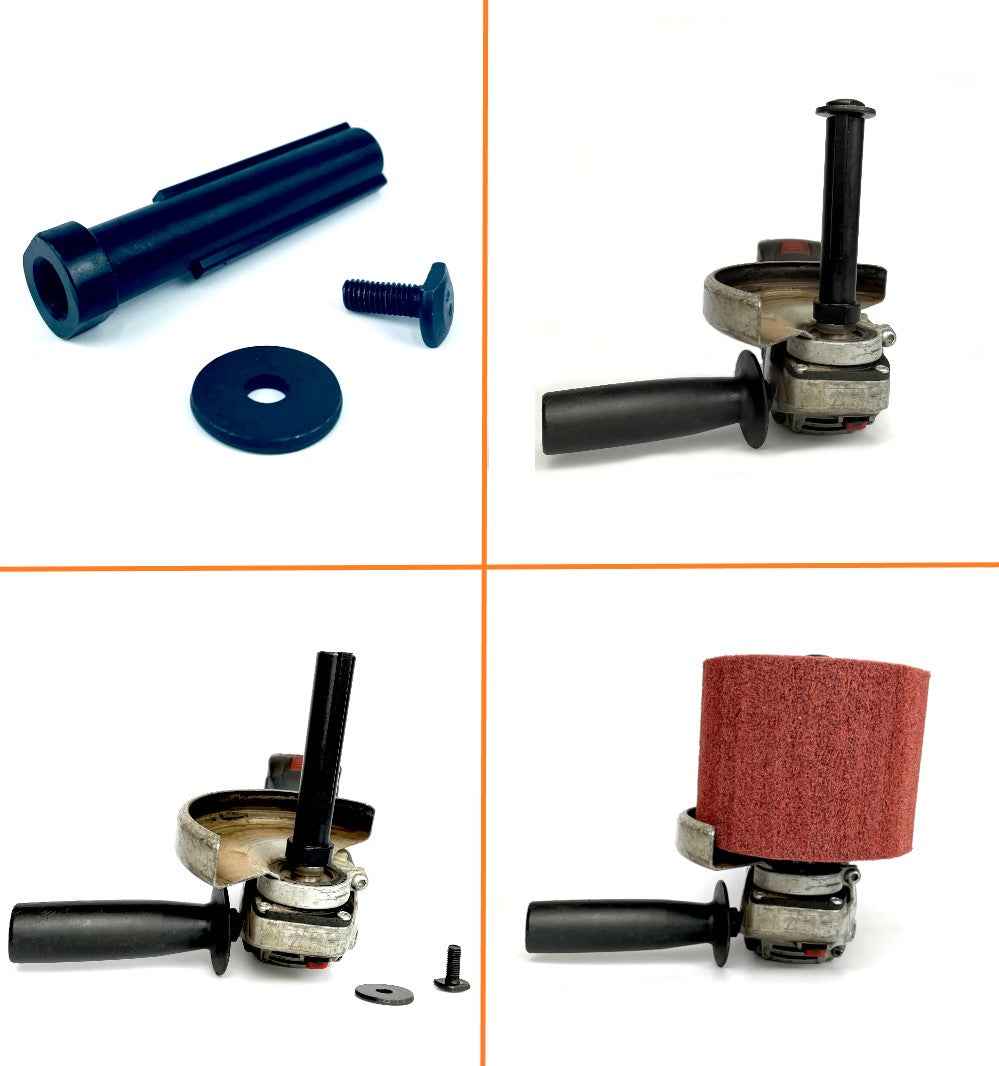 Spanndorn Adapter Aufnahmedorn M14 Satiniermaschine Satinierwalze Winkelschleifer - Image 4