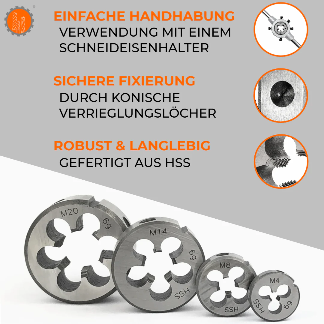 HSS Schneideisen / Außengewindeschneider M1 - M24 - Image 7
